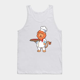 Lion is pizza maker Tank Top